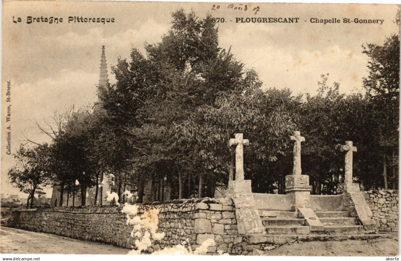 CPA PLOUGRESCANT-Chapelle St-Gonnery (230930)