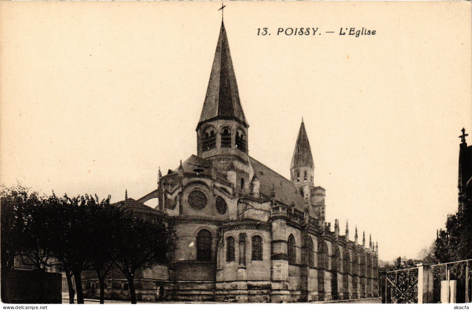 CPA Poissy Eglise (1402475)