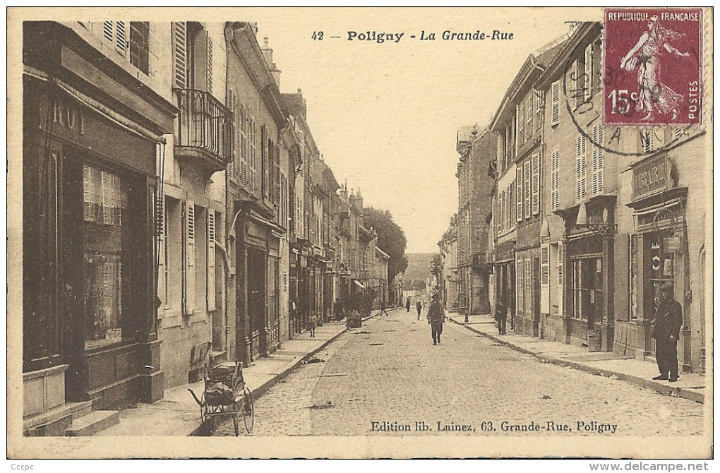 CPA Poligny Grande Rue