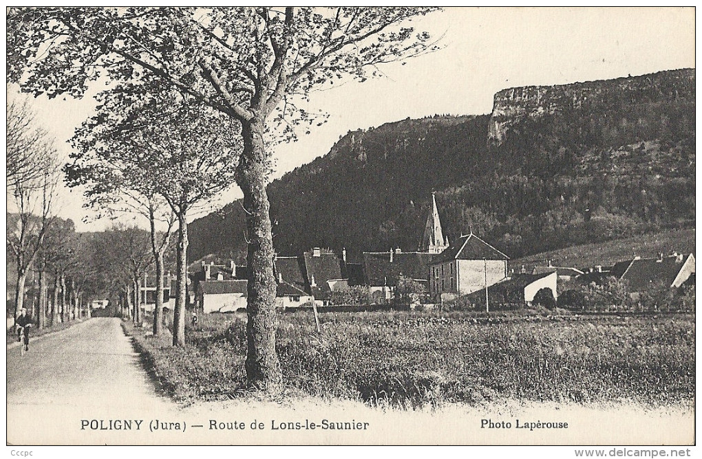 CPA Poligny Route de Lons-le-Saulnier