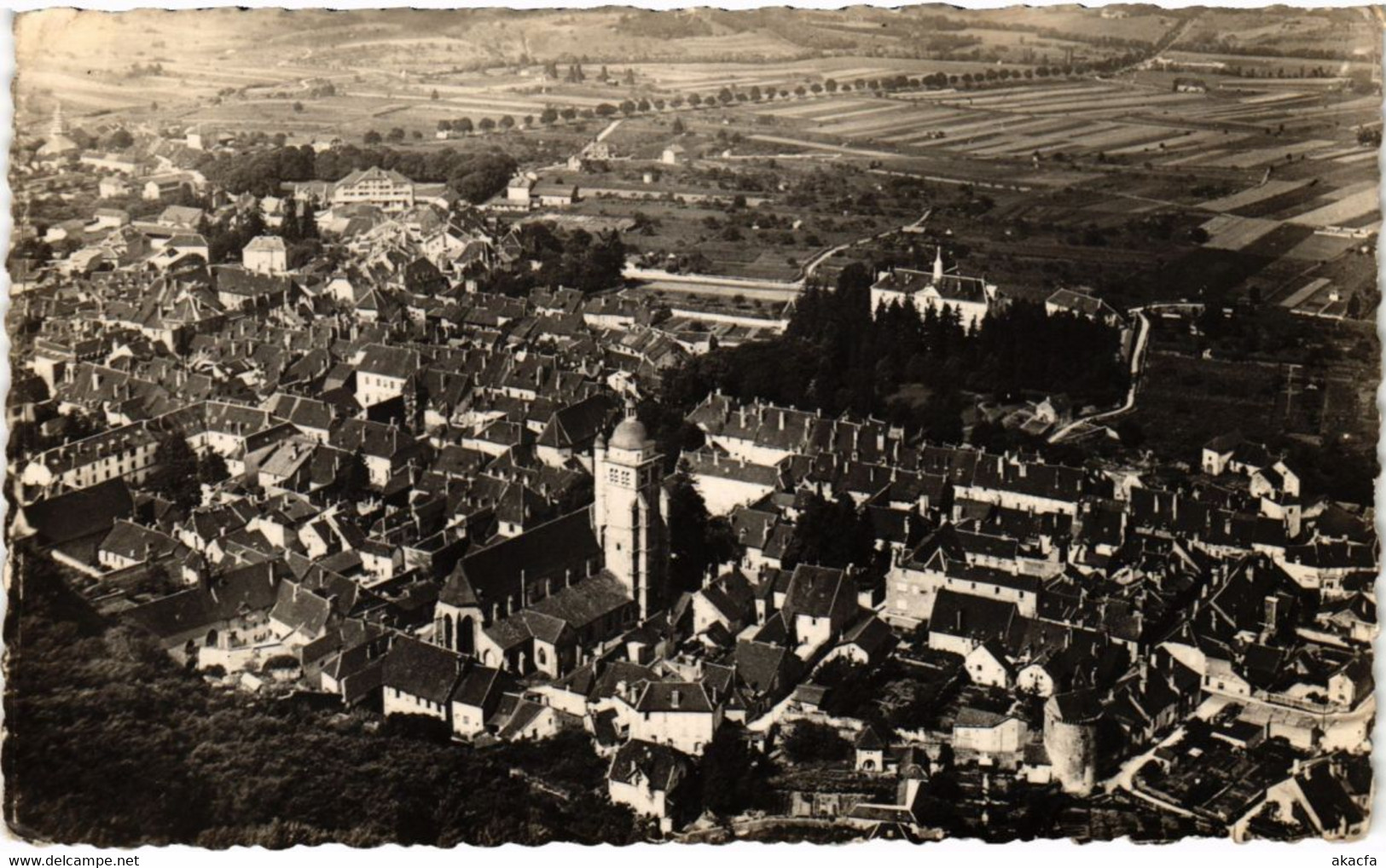 CPA Poligny- vue d'ensemble, La Plaine FRANCE (1043646)