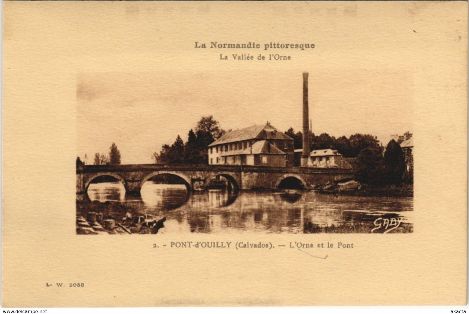 CPA PONT-d'OUILLY - L'Orne et le Pont (141080)