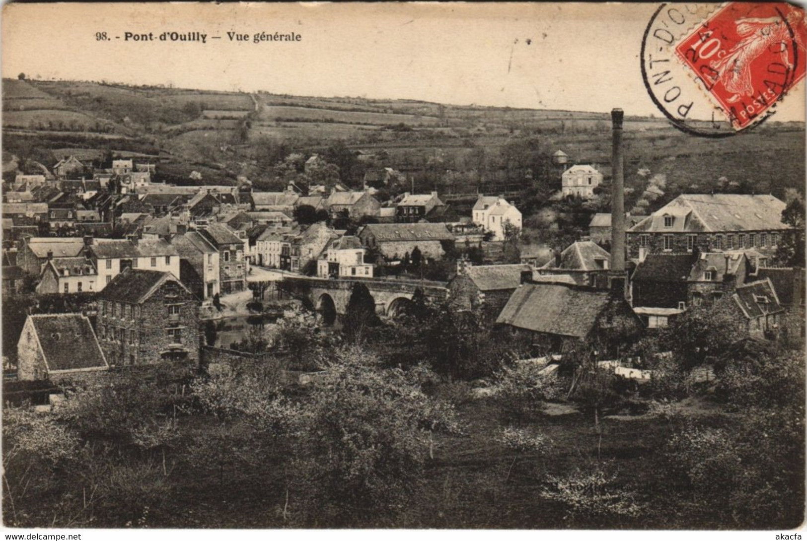 CPA PONT-d'OUILLY - Vue générale (141138)