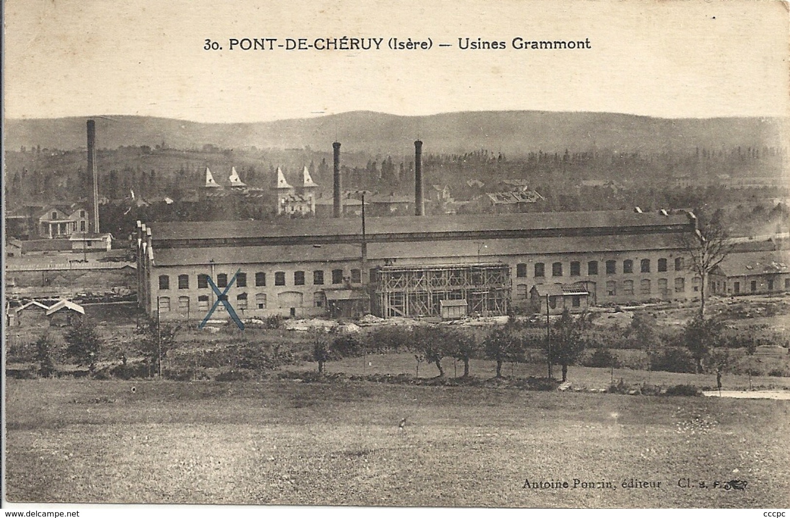 CPA Pont de Chéruy Usines Grammont