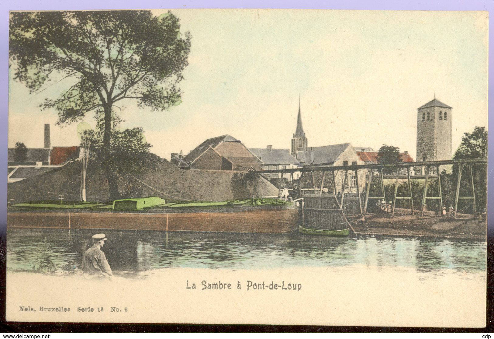 cpa pont de loup  bateau