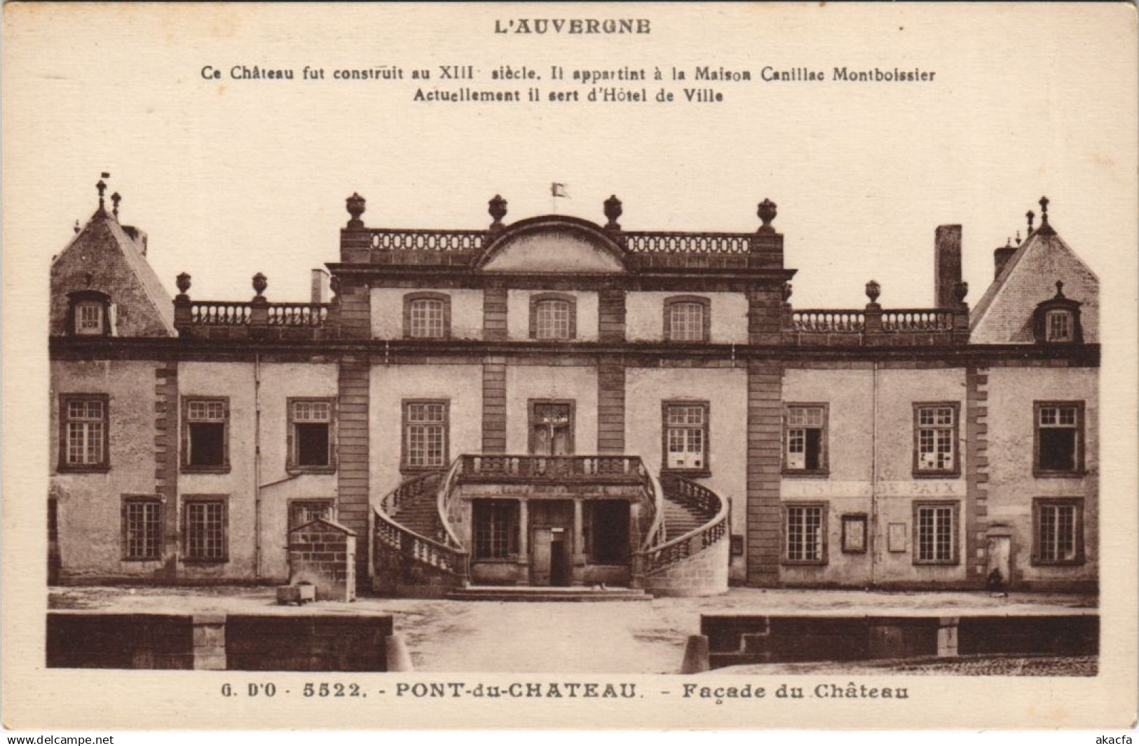 CPA PONT-du-CHATEAU Facade du Chateau (1253261)