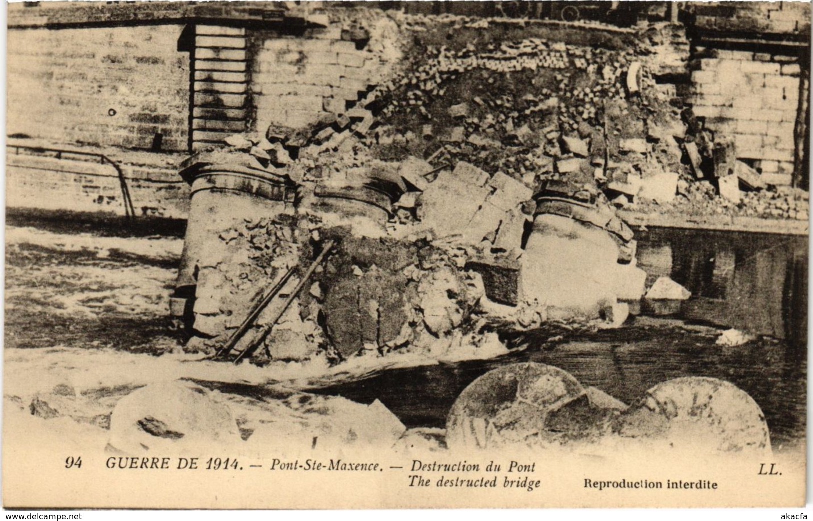 CPA Pont Sainte Maxence- Destruction du Pont FRANCE (1020444)