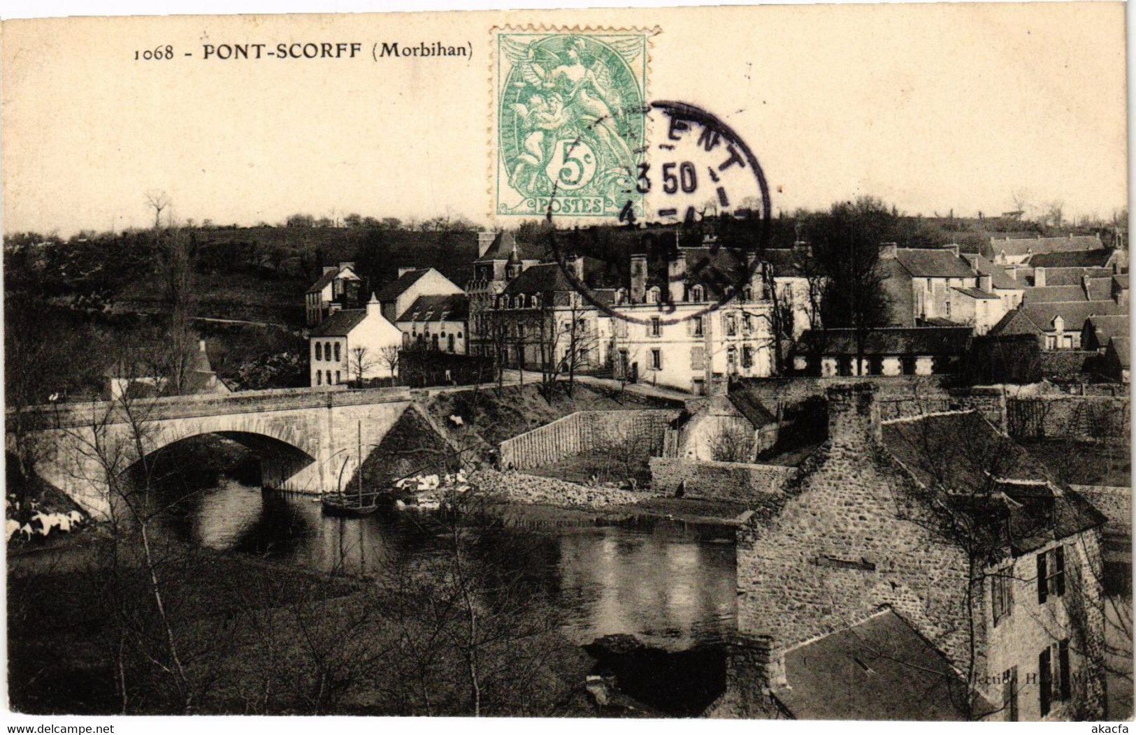 CPA PONT-SCORFF (431175)