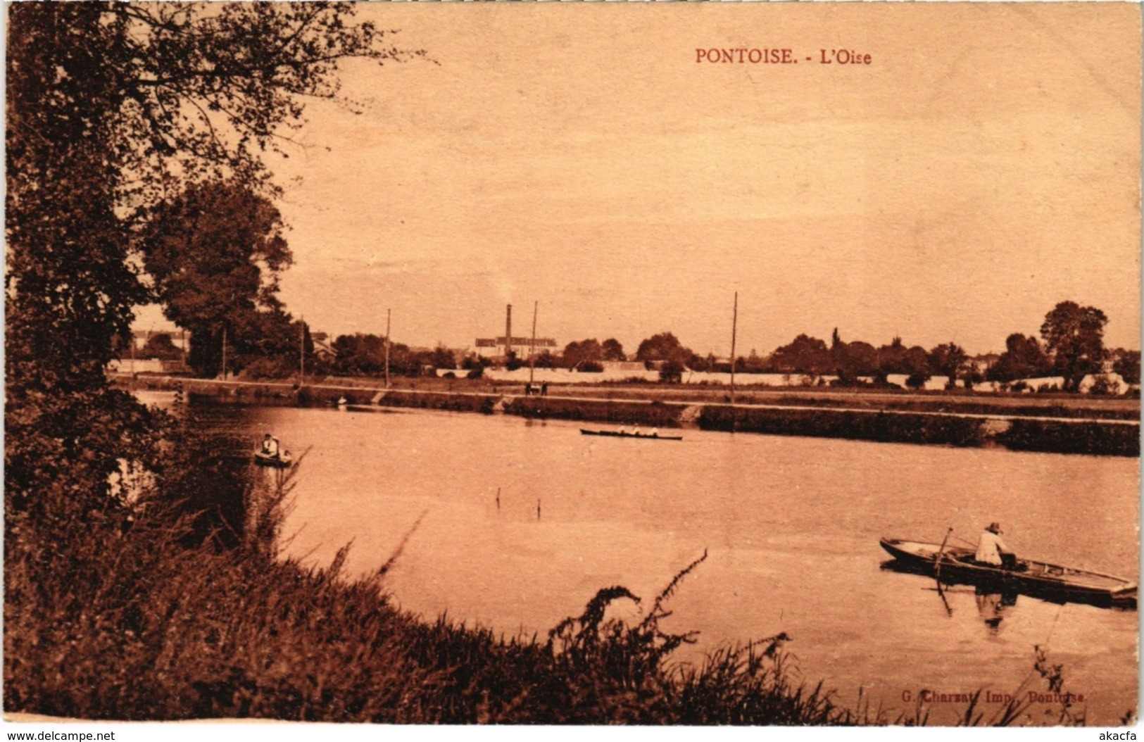 CPA PONTOISE - L'Oise (68848)