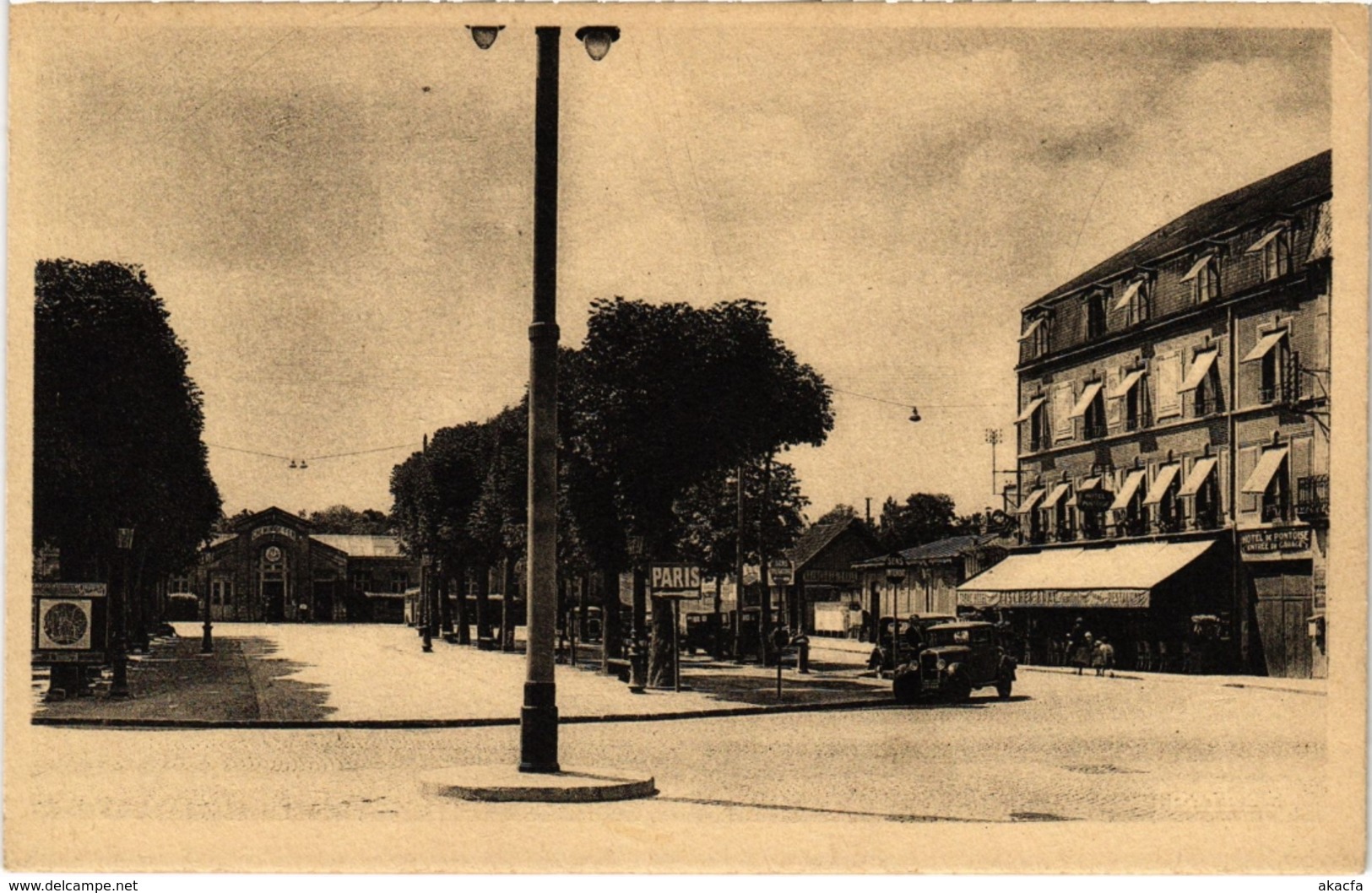 CPA PONTOISE - La Plage - La Gare - L'Hotel de PONTOISE (68907)