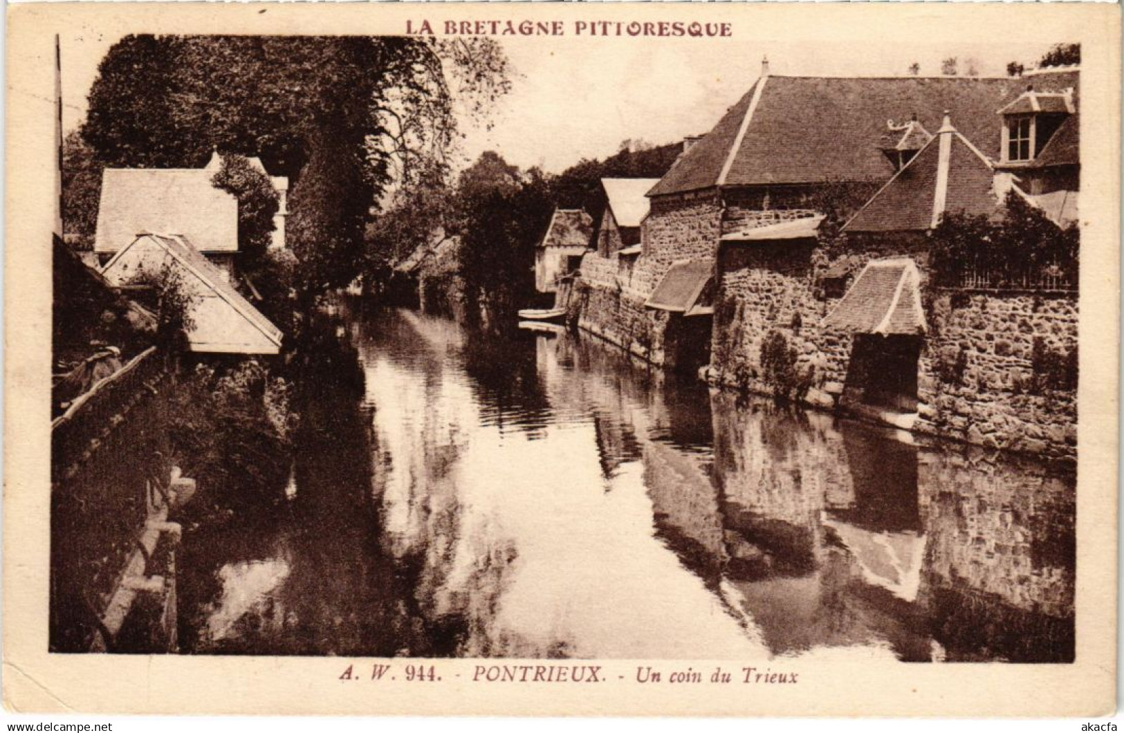 CPA PONTRIEUX Un Coin du Trieux (1295397)