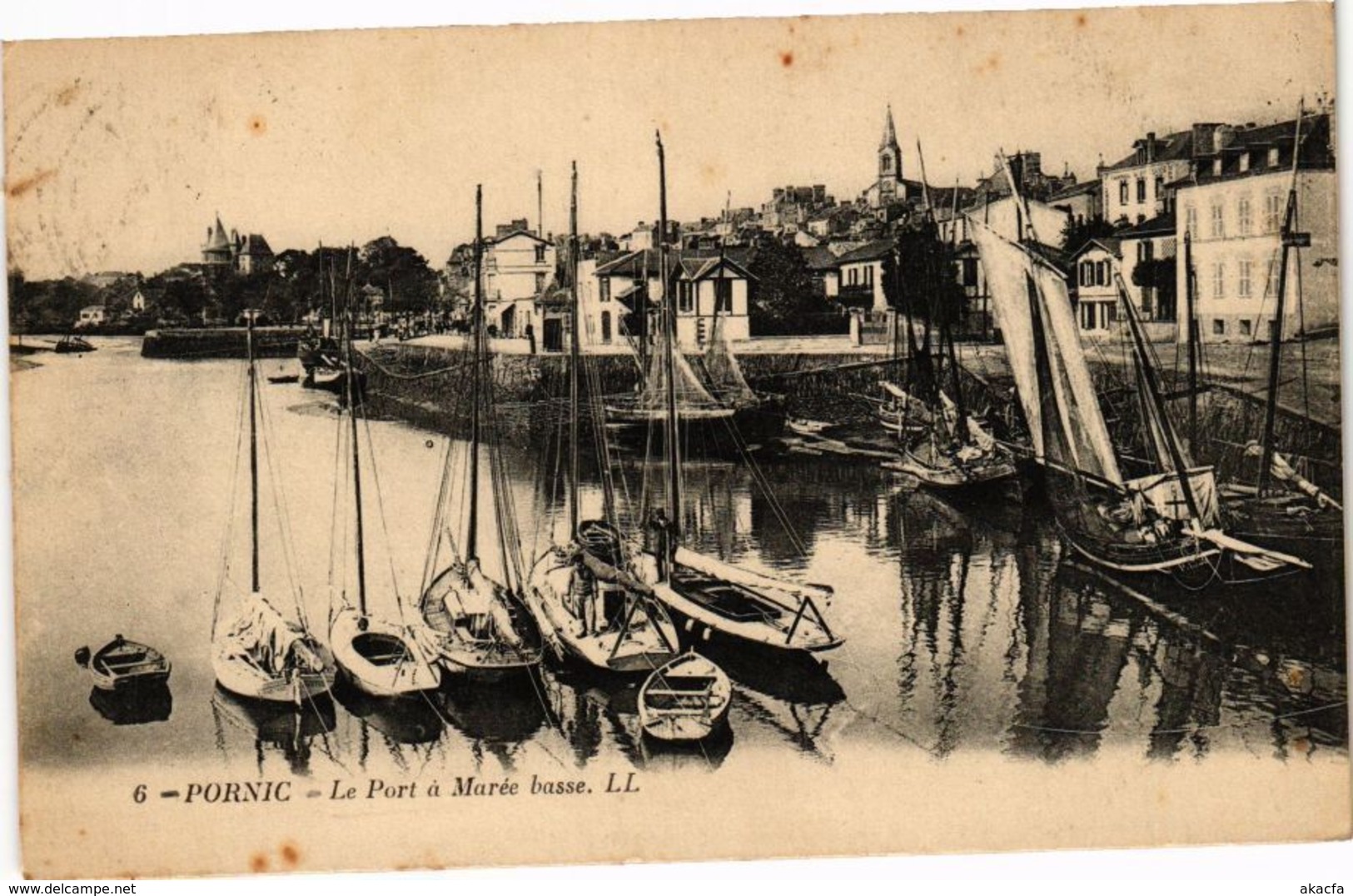 CPA PORNIC - Le Port a Marée basse (242556)