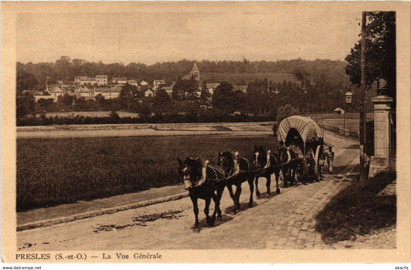 CPA PRESLES - La Vue générale (106971)