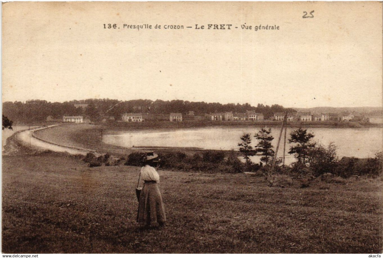 CPA Presqu'lle de CROZON - Le Fret - Vue générale (458039)