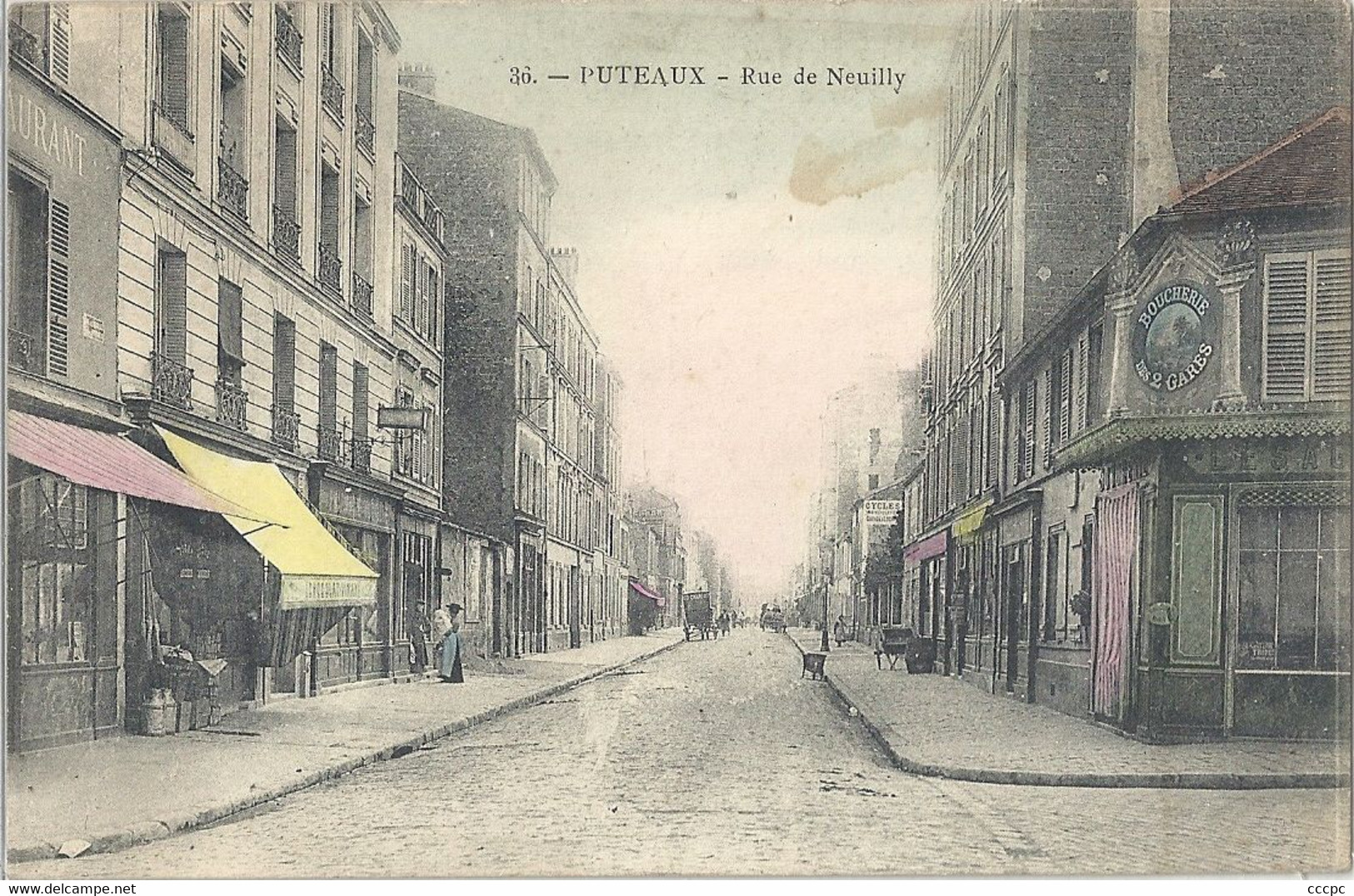 CPA Puteaux Rue de Neuilly