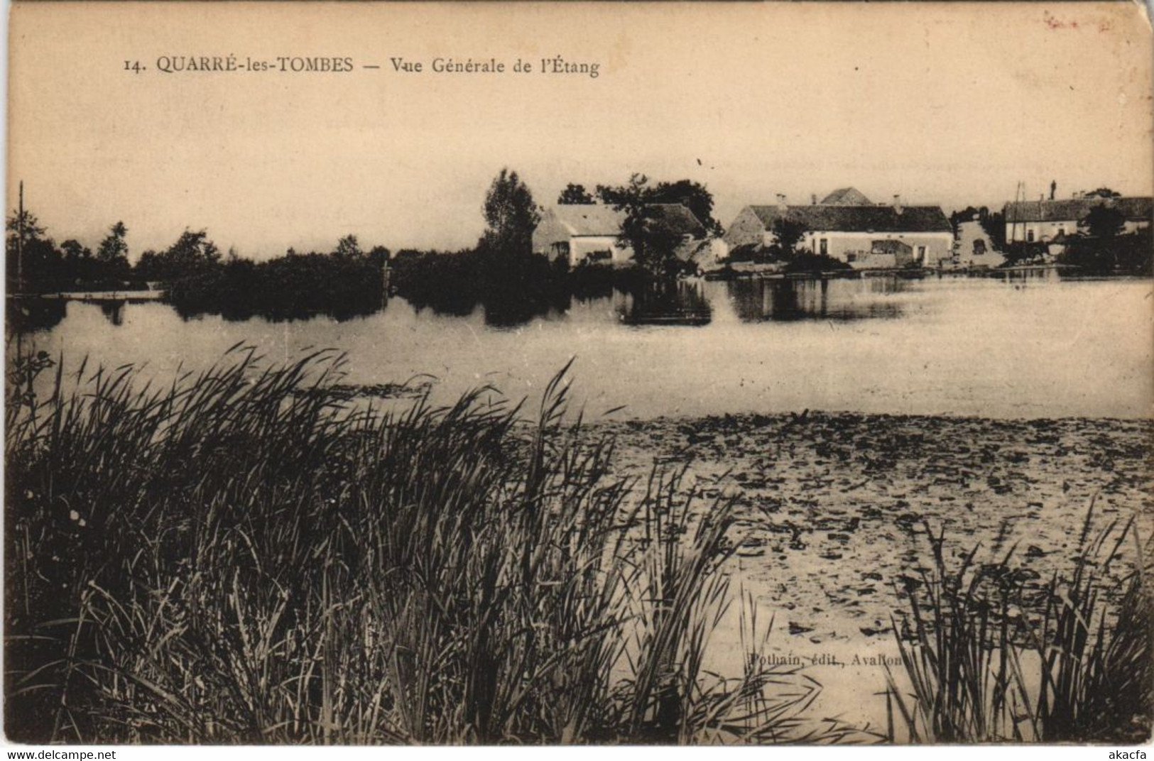 CPA QUARRE-les-TOMBES - vue générale de l'etang (147117)