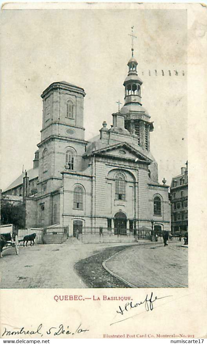 cpa QUEBEC - La Basilique 1904