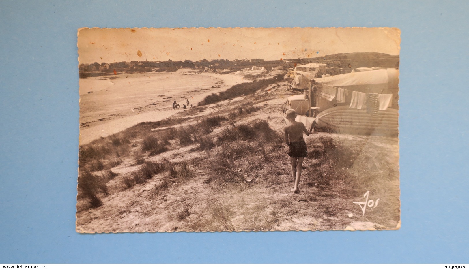 CPA  Quiberon  Le camp nautique de Beg-Rohu