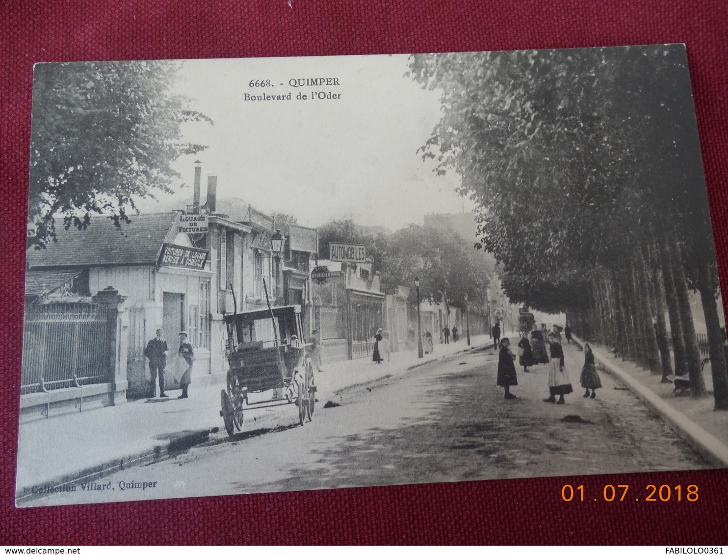 CPA - Quimper - Boulevard de l'Oder