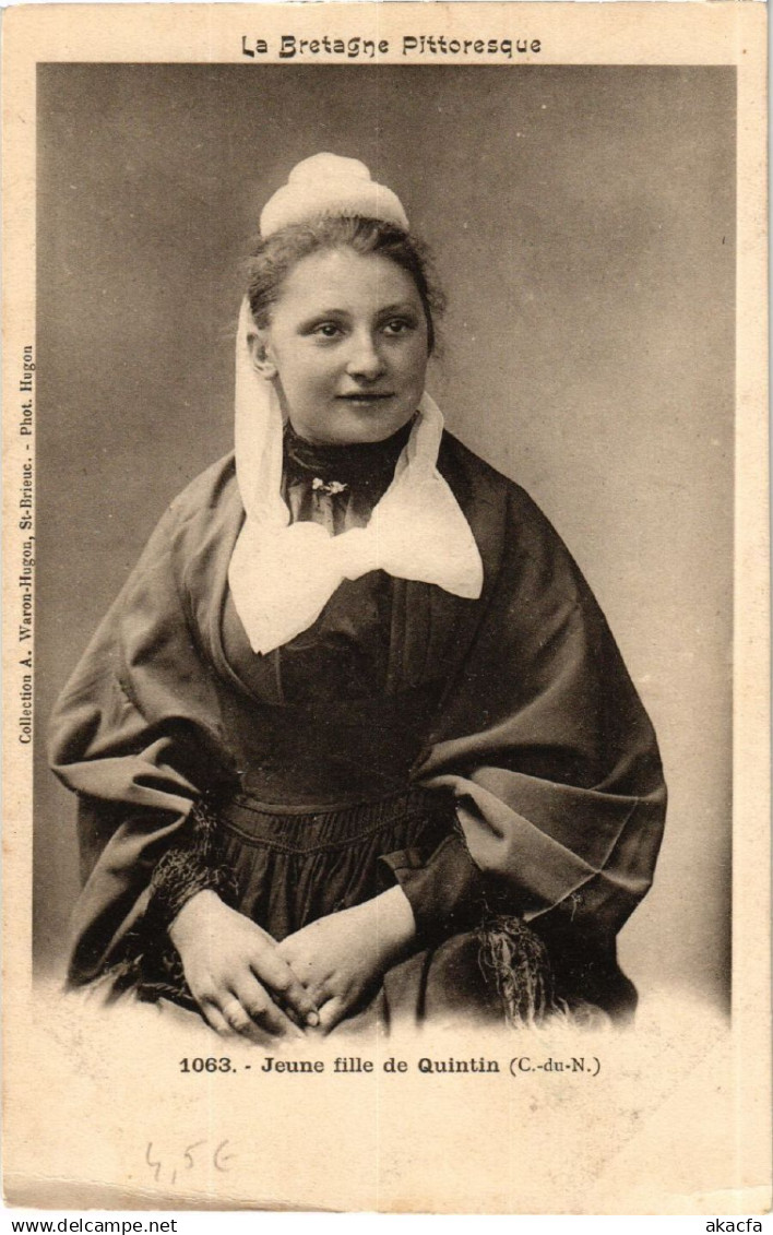 CPA QUINTIN - Jeune Fille de QUINTIN - Folklore - Type (630684)