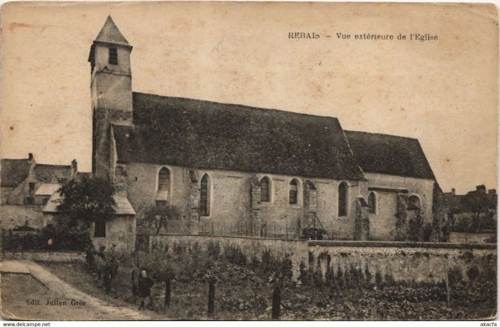 CPA REBAIS Vue exterieure de L'Eglise (806343)