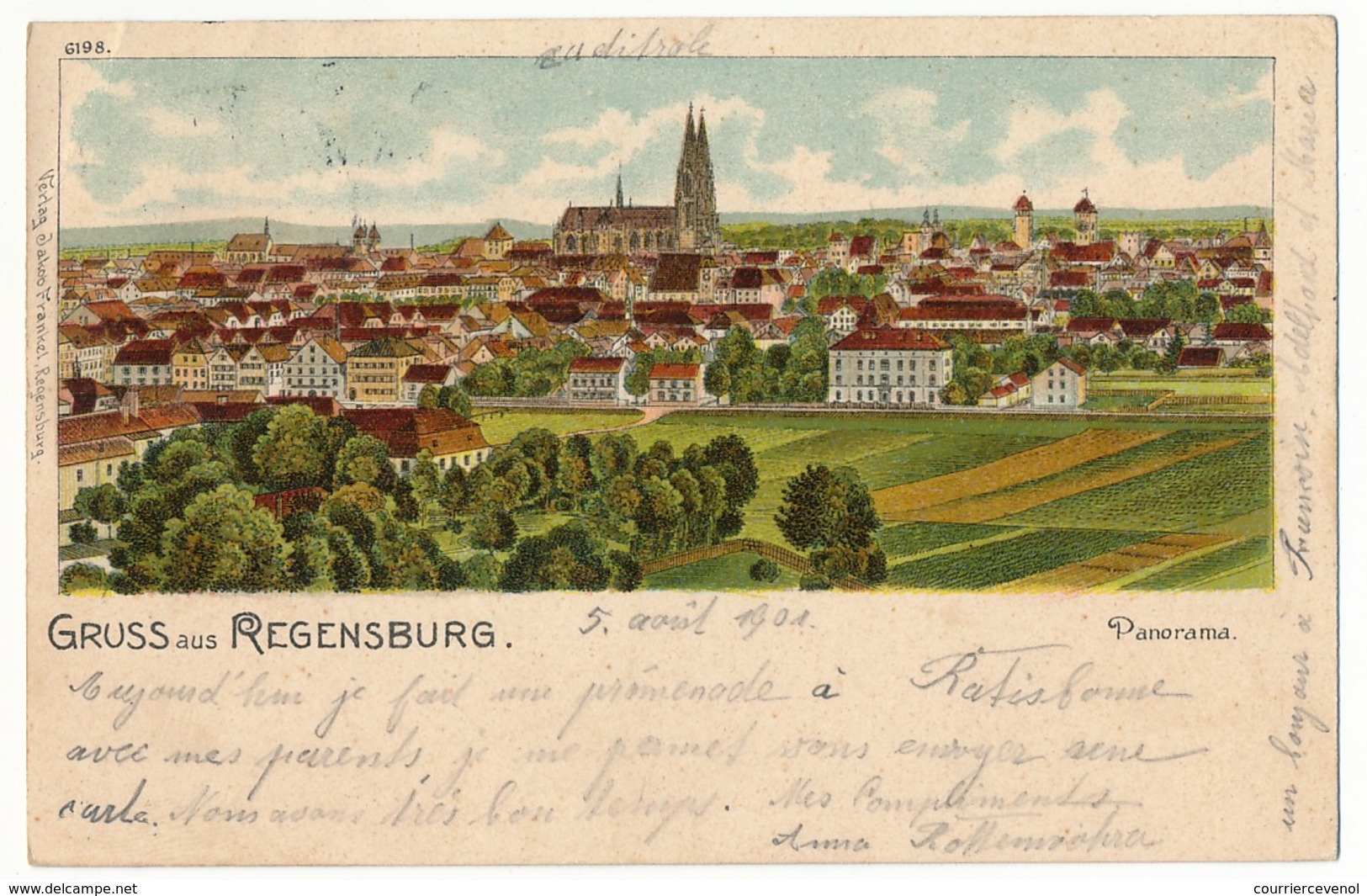 CPA - REGENSBURG (Bavière) - Gruss aus Regensburg - Panorama