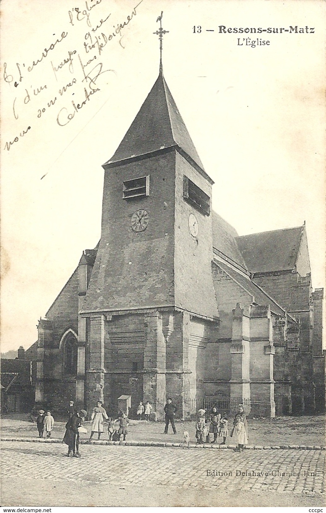 CPA Ressons-sur-Matz l'Eglise