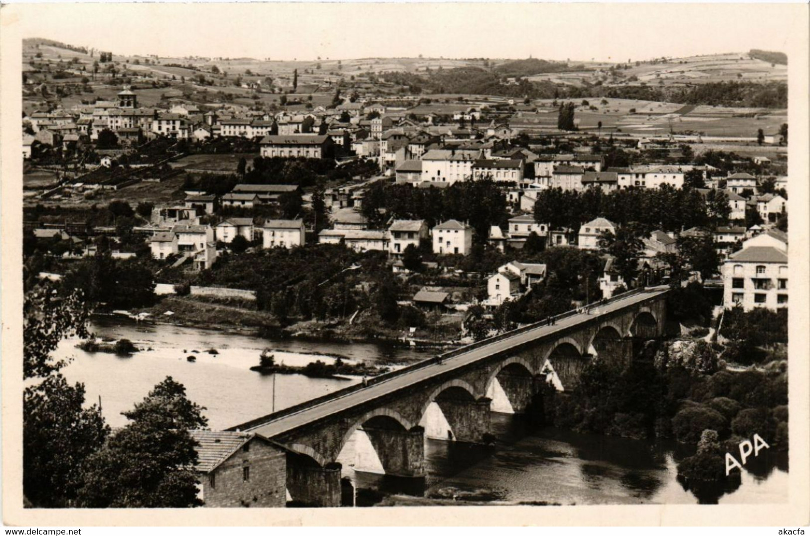 CPA RETOURNAC Hte-Loire - Vue générale et le Pont sur (517131)