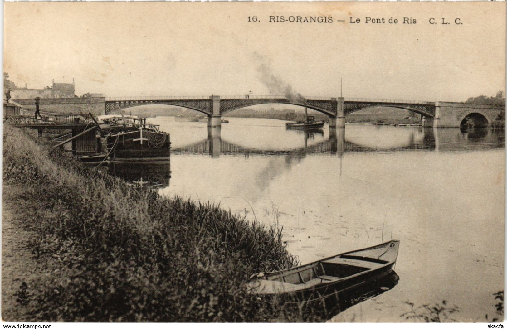 CPA RIS-ORANGIS Le Pont de Ris (1354812)