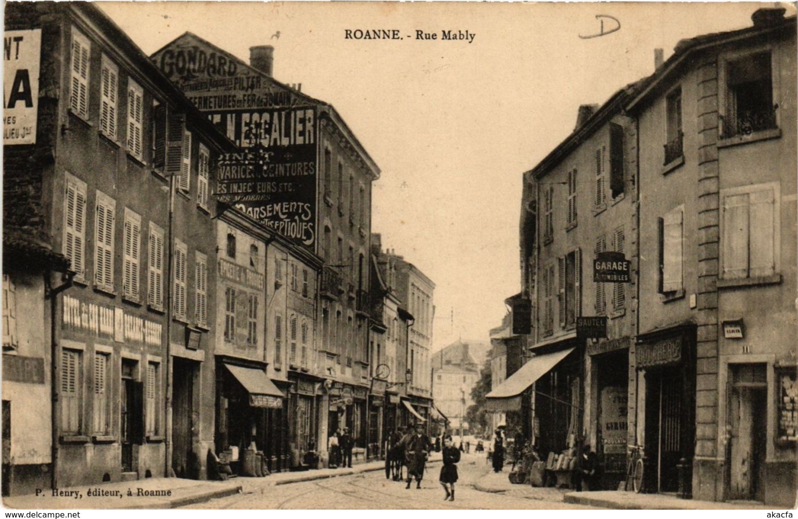 CPA ROANNE Rue MABLY (339488)