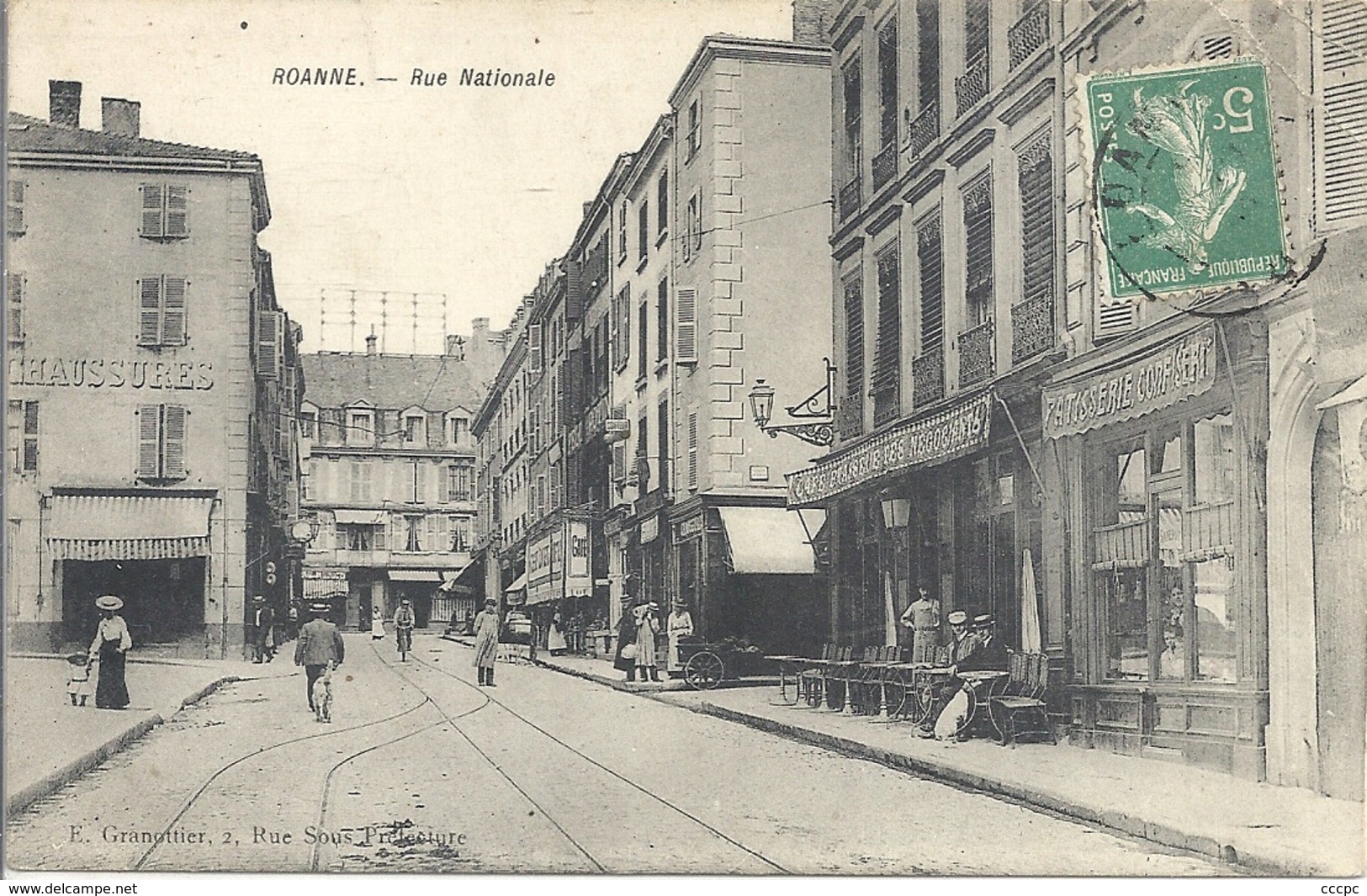 CPA Roanne Rue Nationale