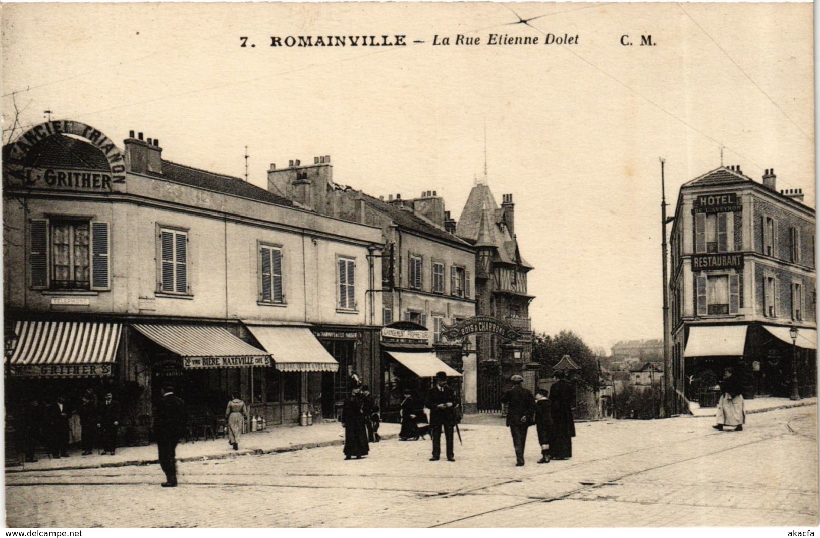 CPA ROMAINVILLE Rue Étienne Dolet (869305)