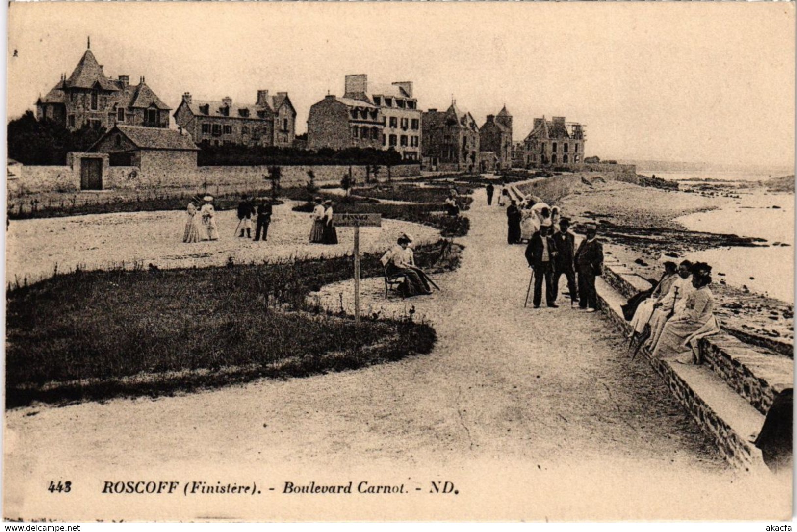 CPA Roscoff- Boulevard Carnot FRANCE (1026216)