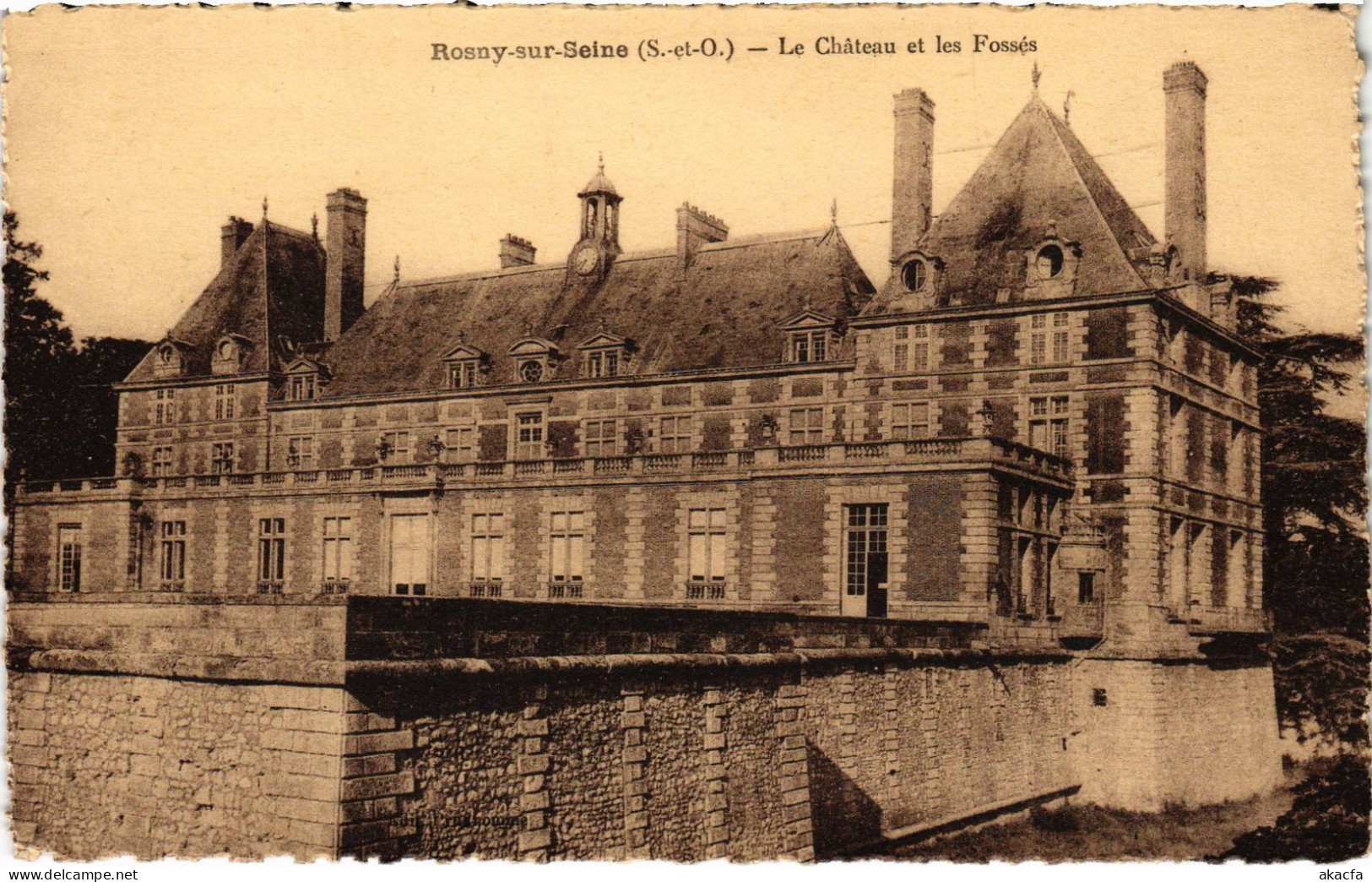 CPA ROSNY-sur-SEINE Chateau et les Fosses (1386082)