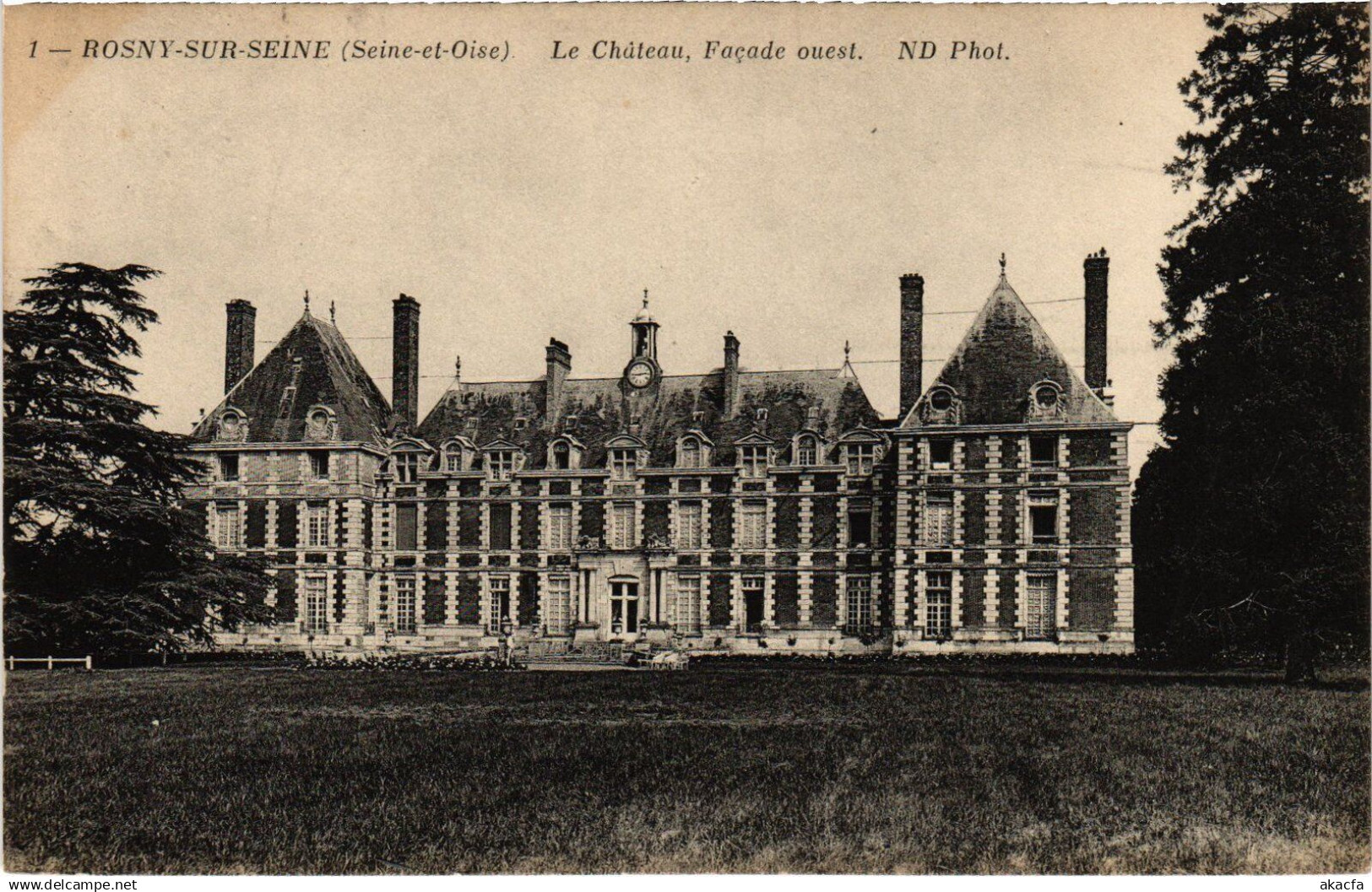 CPA ROSNY-sur-SEINE Chateau - Facade Ouest (1384951)