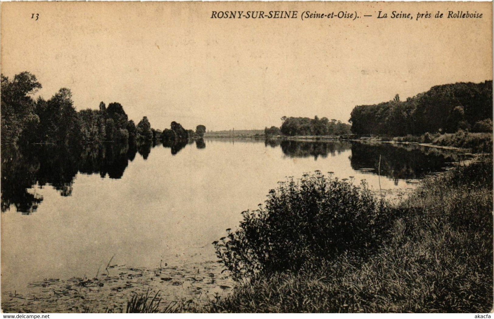 CPA ROSNY-sur-SEINE - La SEINE pres de ROLLEBOISE (353653)