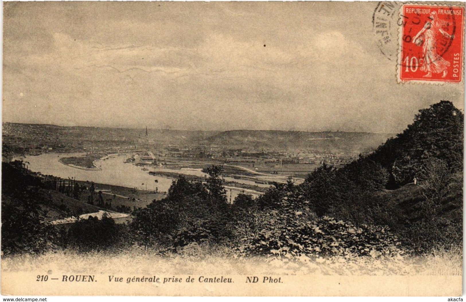 CPA ROUEN-Vue générale prise de CANTELEU (269356)