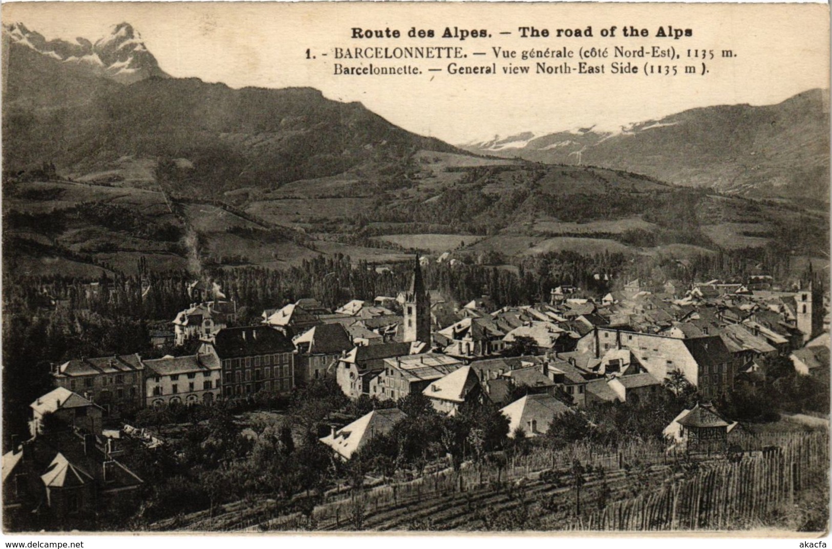 CPA Route des Alpes,Barcelonnette (992190)