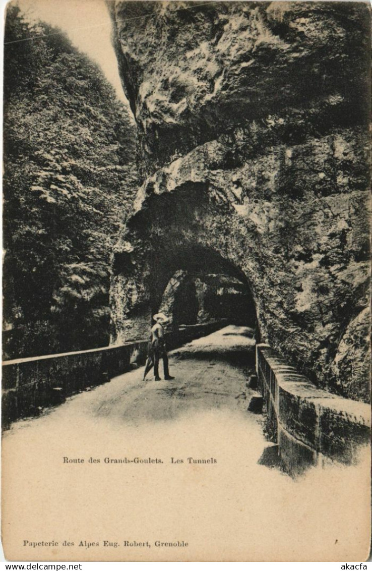 CPA Route des Grands-Goulets Les Tunnels FRANCE (1101570)