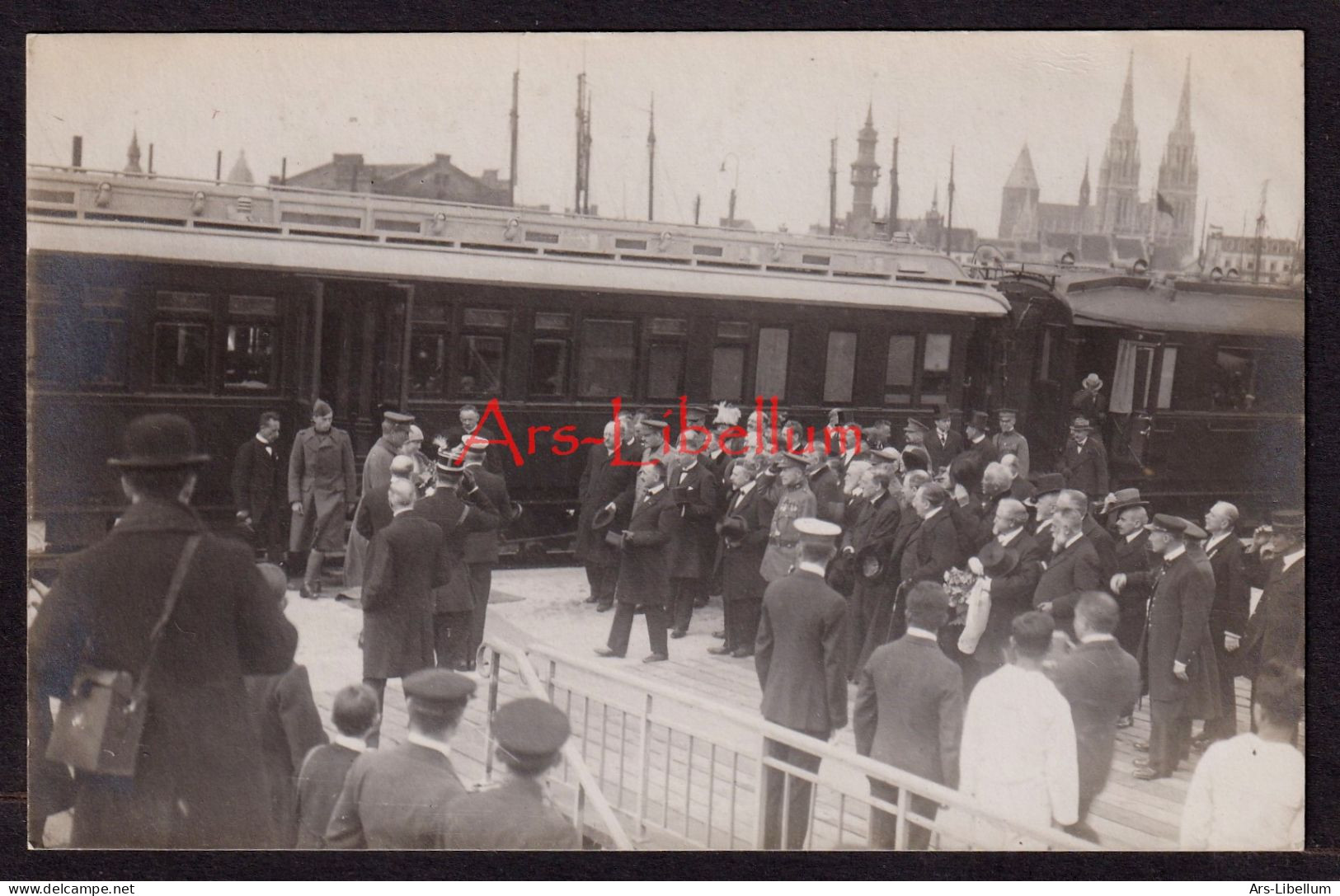 CPA / ROYALTY / België / Belgique / Roi Albert I / Koning Albert I / Oostende / 1919 / Vertrek naar de Verenigde Staten