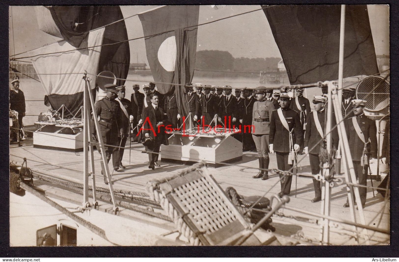 CPA / ROYALTY / België / Belgique / Roi Albert I / Koning Albert I / Oostende / 1919 / Vertrek naar de Verenigde Staten