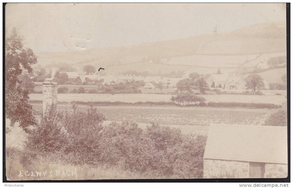 CPA - (Royaume Uni) Eglwysbach - carte photo