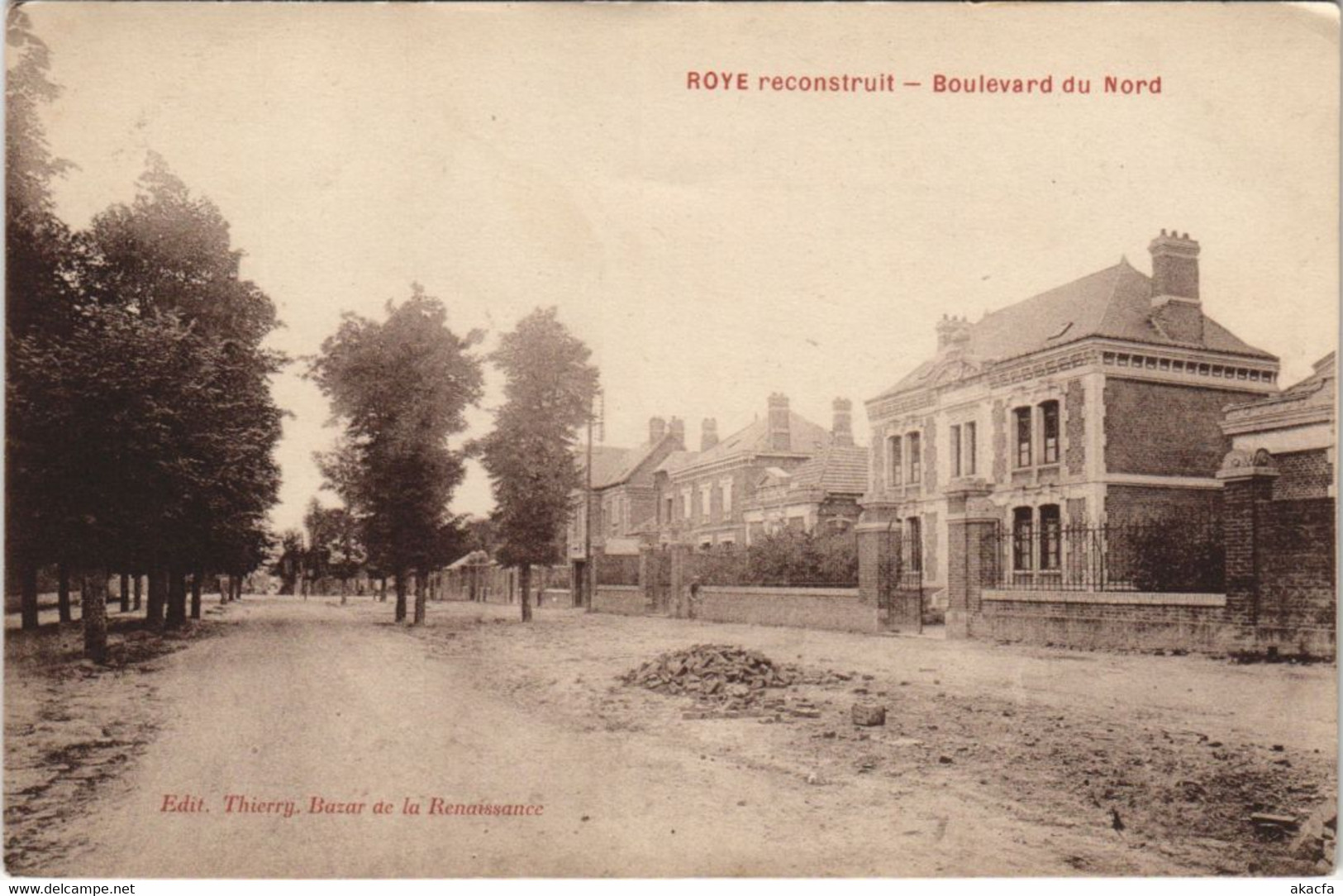 CPA ROYE reconstruit - Boulevard du Nord (121395)