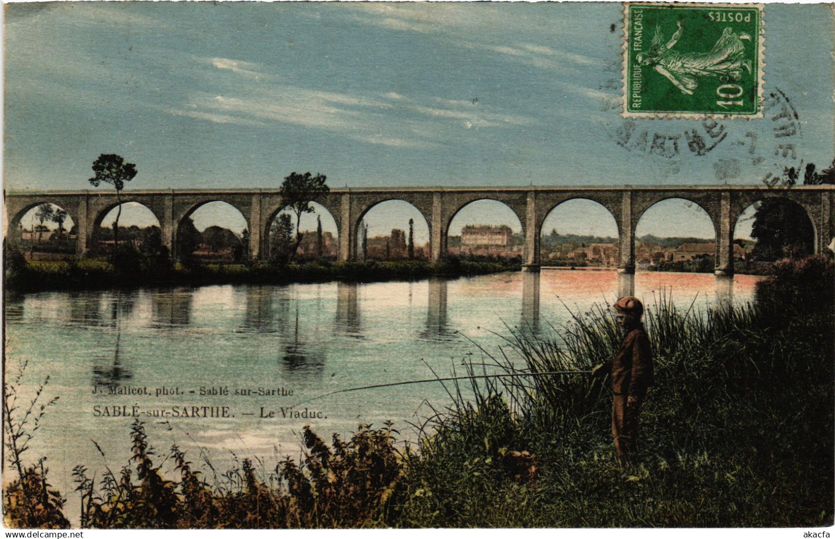 CPA SABLE-sur-SARTHE Viaduc FRANCE (1434480)