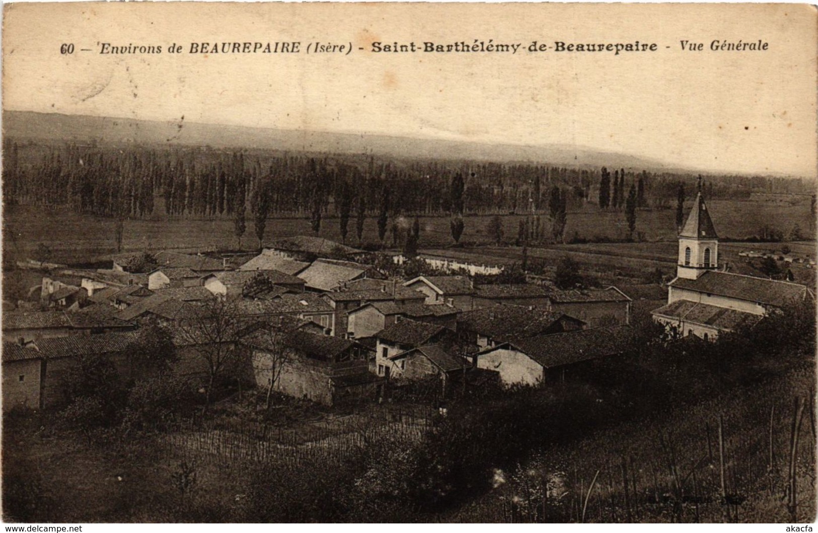 CPA Saint-Barthelemy-de-Beaurepaire - Vue Generale FRANCE (962228)