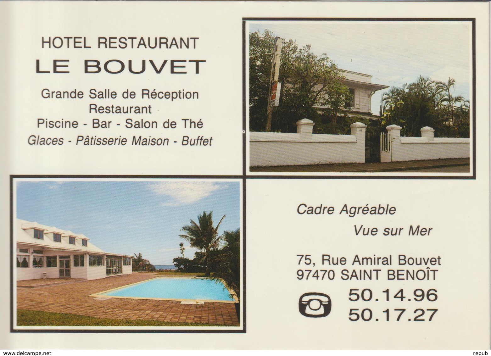 CPA Saint Benoit restaurant le Bouvet