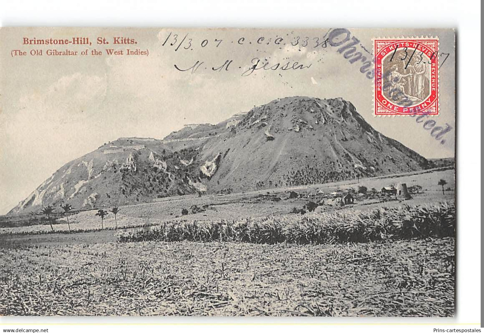 CPA Saint-Christophe-et-Niévès St Kitts Brimstone Hill