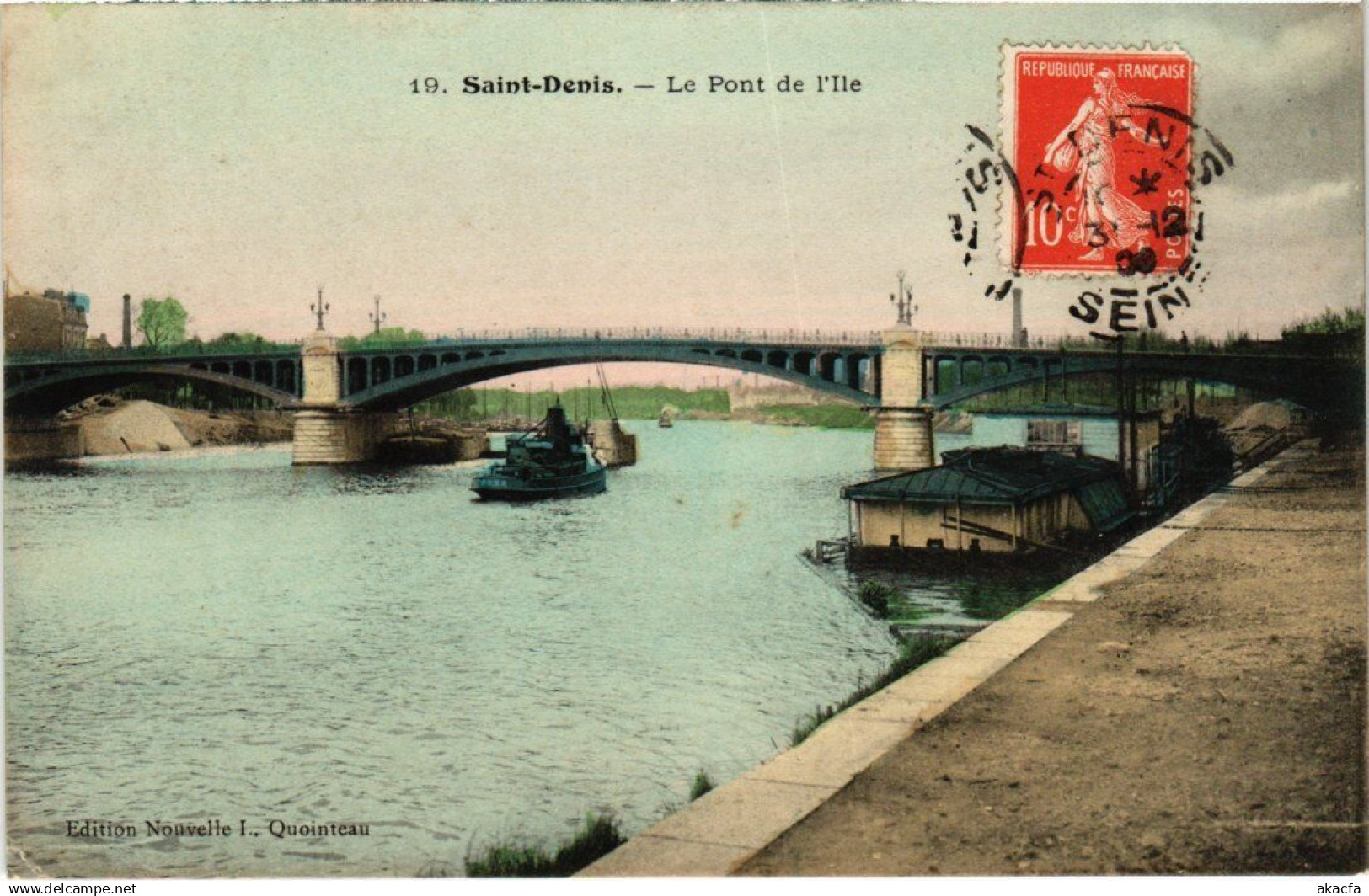 CPA SAINT-DENIS Le Pont de l'Ile (1353152)