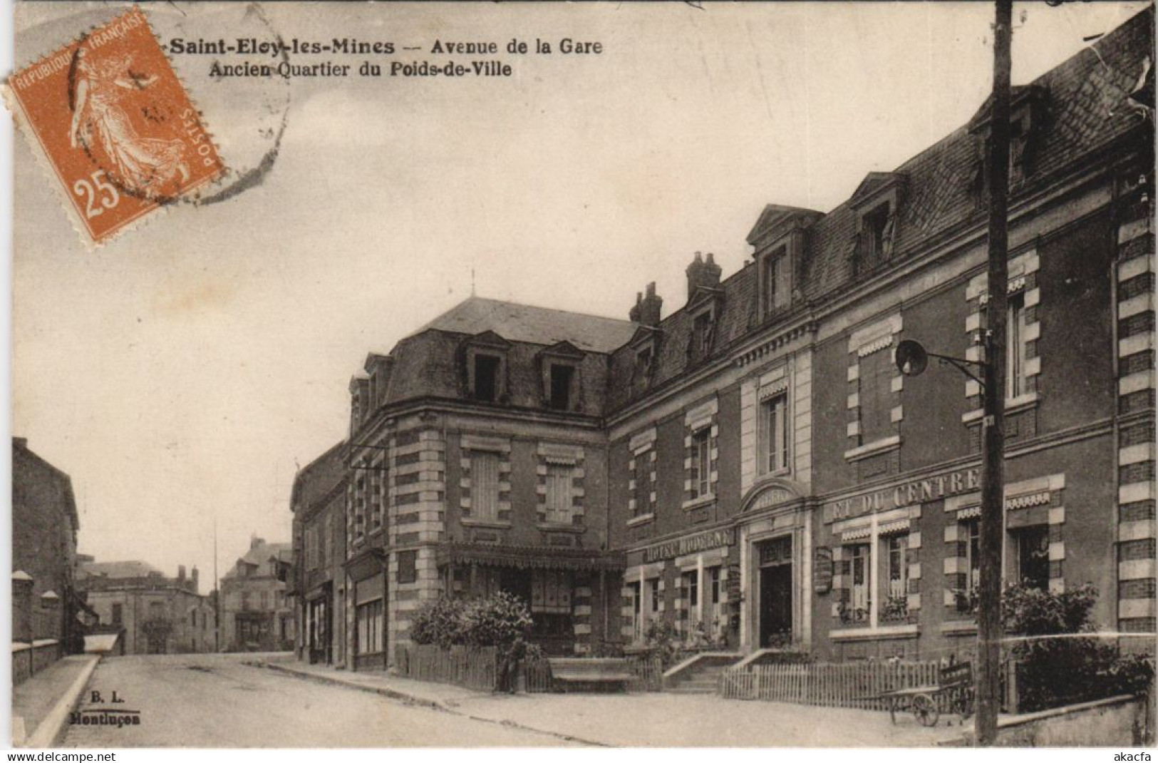 CPA SAINT-ELOY-les-MINES Avenue de la Gare (1254849)