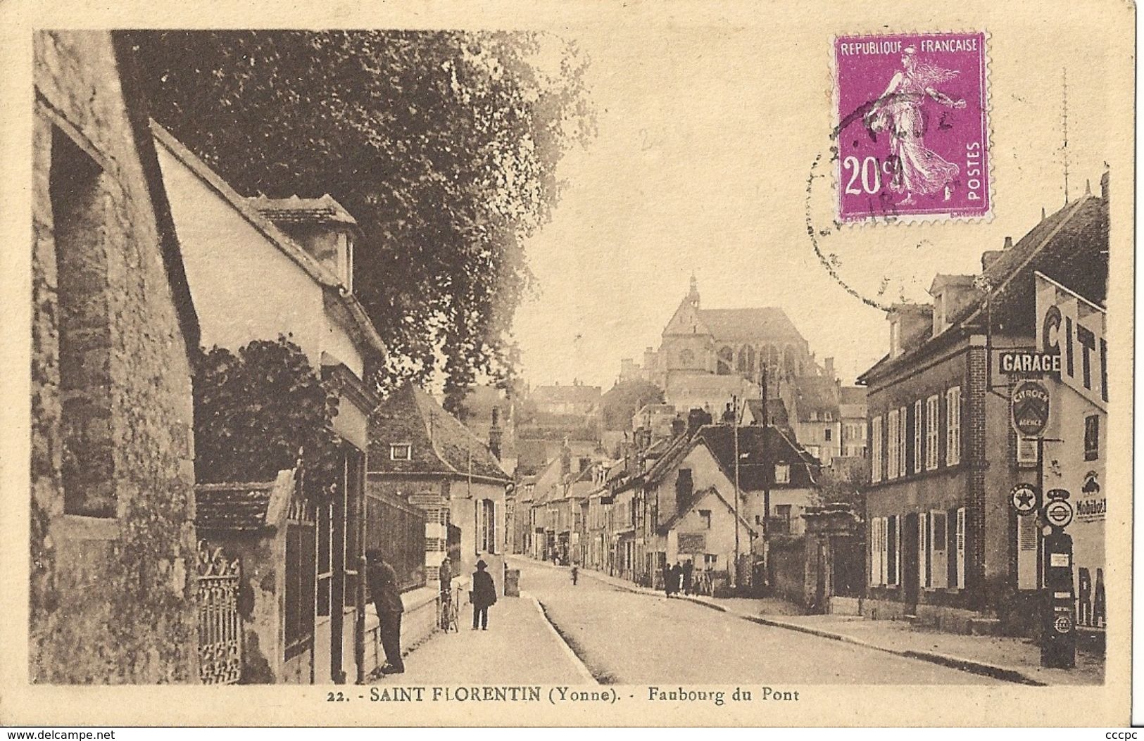 CPA Saint-Florentin Faubourg du Pont